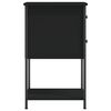 vidaXL Nočn&yacute; stol&iacute;k čierny 32x42x70 cm kompozitn&eacute; drevo
