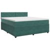 vidaXL Posteľ boxspring s matracom Tmavozelen&aacute; 140 x 200 cm Zamat