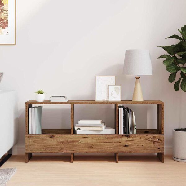 vidaXL Reg&aacute;l na časopisy Star&eacute; drevo 102 x 30 x 45 cm