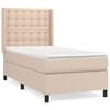 vidaXL Boxspring posteľ s matracom kapuč&iacute;nov&aacute; 100x200 cm umel&aacute; koža