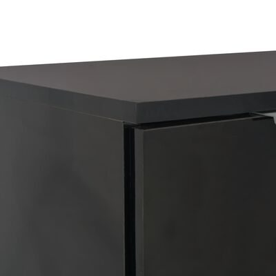 vidaXL Komoda, vysoký lesk, čierna 71x35x80 cm, drevotrieska