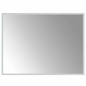 vidaXL Zrkadlo do k&uacute;peľne s LED Priehľadn&aacute; 80 x 60 cm tvrden&eacute; sklo