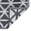 vidaXL Vonkajší koberec ARAKIL čierny 160x230 cm PP