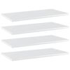 vidaXL Pr&iacute;davn&eacute; police 4ks, leskl&eacute; biele 60x30x1,5cm, kompozitn&eacute; drevo