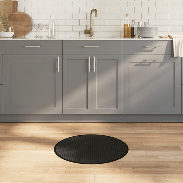 vidaXL Koberec obdĺžnikov&yacute; čierny 60 cm bambus