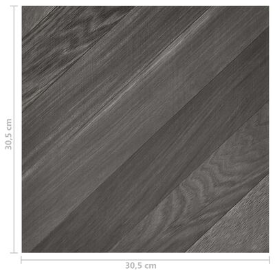 vidaXL Samolepiace podlahové dosky 20 ks PVC 1,86 m² sivé pruhy