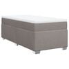 vidaXL Boxspring posteľ s matracom sivohned&yacute; 100x200 cm l&aacute;tka