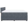 vidaXL Posteľn&yacute; r&aacute;m boxspring s matracom tmavosiv&yacute; 180x200 cm zamat