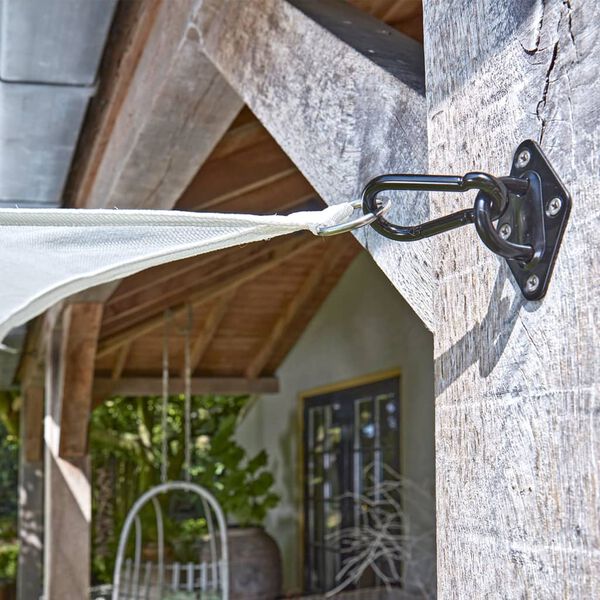 Livin'outdoor Upevňovacie prvky na &scaron;tvorcov&eacute; l&aacute;tkov&eacute; tienidlo čierne