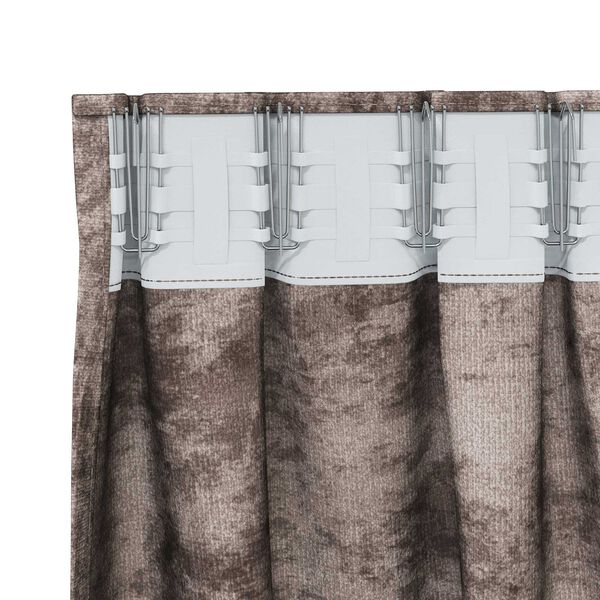 vidaXL Sametové závesy 2 pcs Kapučínová 260 x 140 cm Zamat