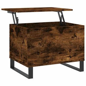 vidaXL Konferenčn&yacute; stol&iacute;k dymov&yacute; dub 60x44,5x45 cm spracovan&eacute; drevo