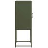 VidaXL Príborník Olive Green 36x39x107 cm Oceľ valcovaná za studena