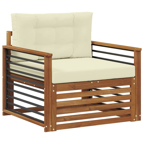 vidaXL Z&aacute;hradn&aacute; s&uacute;prava gaučov Mas&iacute;vne ak&aacute;ciov&eacute; drevo a polyester