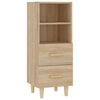 vidaXL Komoda dub sonoma 34,5x34x90 cm spracovan&eacute; drevo