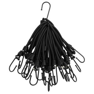 vidaXL Bungee &scaron;n&uacute;ry s h&aacute;čikmi 25 ks 17 cm