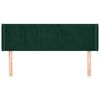 vidaXL Čelo postele so z&aacute;hybmi zelen&yacute; 147x16x78/88 cm zamat