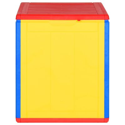 vidaXL Záhradný úložný box farebný PP ratan 90 l
