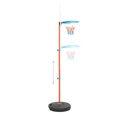 vidaXL Prenosná nastaviteľná basketbalová súprava 133-160 cm
