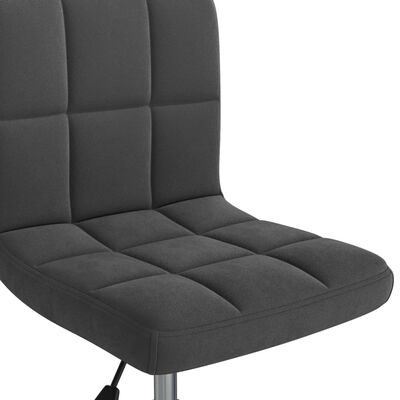 vidaXL Otočná jedálenská stolička čierna zamatová