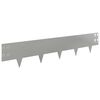 vidaXL Obrubn&iacute;k tr&aacute;vnika 20 pcs 100 x 20 cm Oceľ Strieborn&aacute;