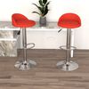 vidaXL Barov&eacute; stoličky 2 ks červen&eacute; umel&aacute; koža