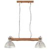 vidaXL Industri&aacute;lna z&aacute;vesn&aacute; lampa 25 W strieborn&aacute; 109 cm E27