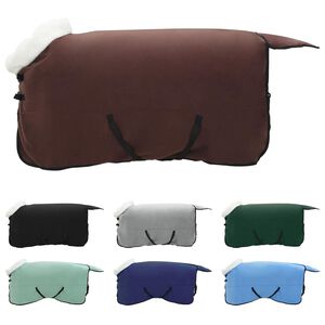 vidaXL Pl&aacute;&scaron;ť pre kone Pln&aacute; tmavohned&aacute; 145 cm Pol&aacute;rna fleece