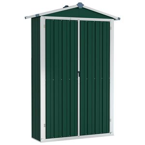 vidaXL Z&aacute;hradn&aacute; k&ocirc;lňa zelen&aacute; 116x45x175 cm pozinkovan&aacute; oceľ