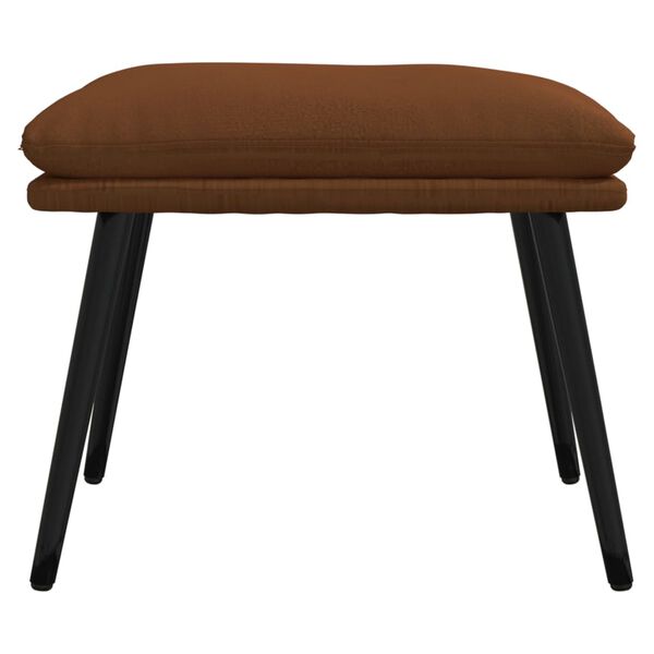 vidaXL Podnožka hned&aacute; 45x30x35 cm l&aacute;tka z mikrovl&aacute;kna