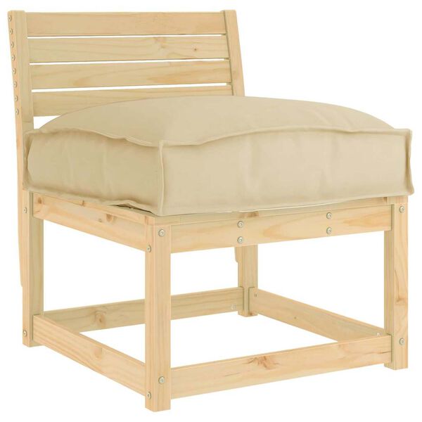 vidaXL Podložka B&eacute;žov&aacute; 60 x 40 x 8 cm Oxfordsk&aacute; l&aacute;tka