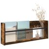 vidaXL Reg&aacute;l na časopisy Dymov&aacute; dub 80 x 12 x 30 cm Kompozitn&eacute; drevo