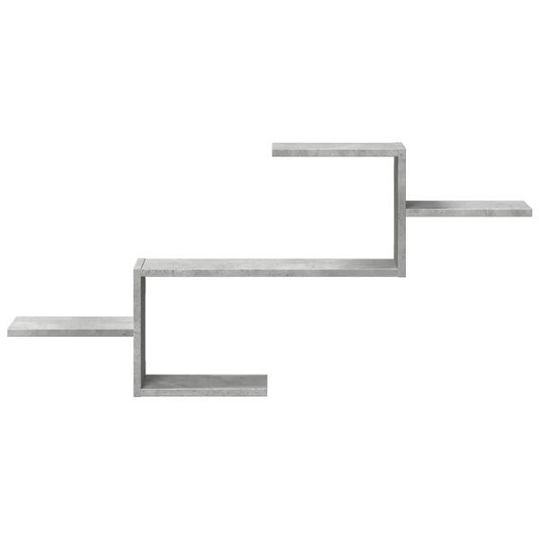 vidaXL Nástenná polica betónovosivá 104x15x49 cm kompozitné drevo