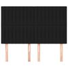 vidaXL Čelo postele čierne 144x5x118/128 cm l&aacute;tkov&eacute;