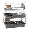 Ferplast Klietka pre kr&aacute;lika Barn 100 Double 95x57x121 cm siv&aacute;