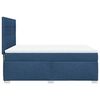 vidaXL Posteľný rám boxspring s matracom modrý 140x200 cm látka