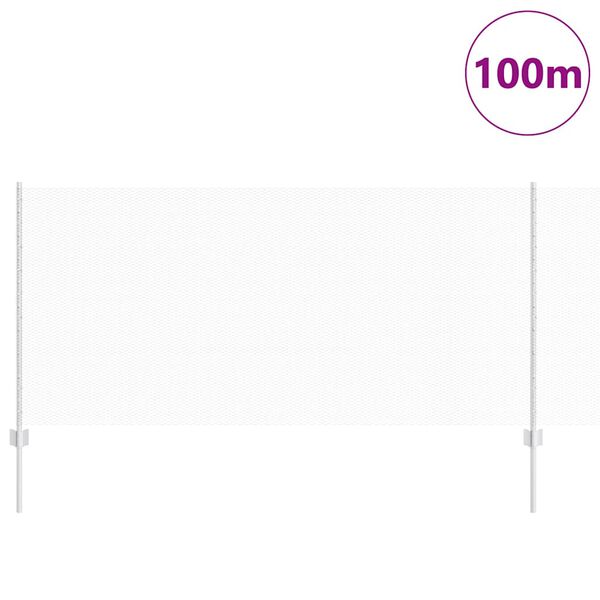 vidaXL Plot s podperou Strieborn&aacute; 1 x 100 m Oceľ