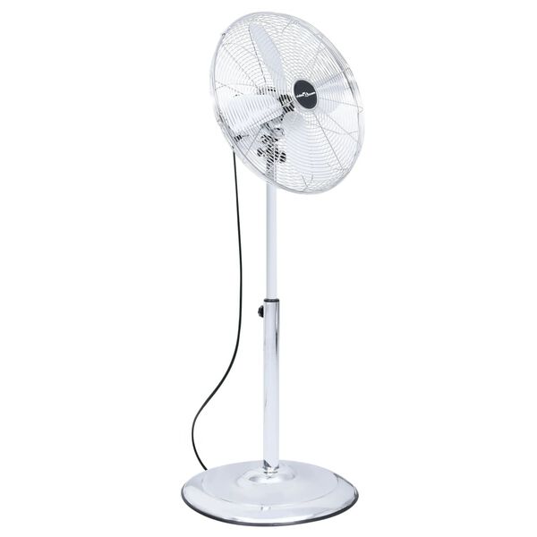 vidaXL Podlahov&yacute; ventil&aacute;tor s 3 r&yacute;chlosťami 40 cm chr&oacute;mov&yacute;