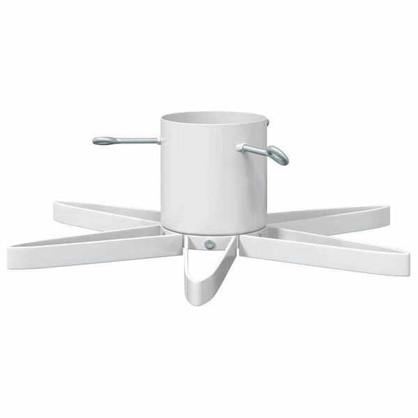 vidaXL Stojan na Vianočn&yacute; Stromček 1.73 Biela 50 x 50 x 15,5 cm Oceľ