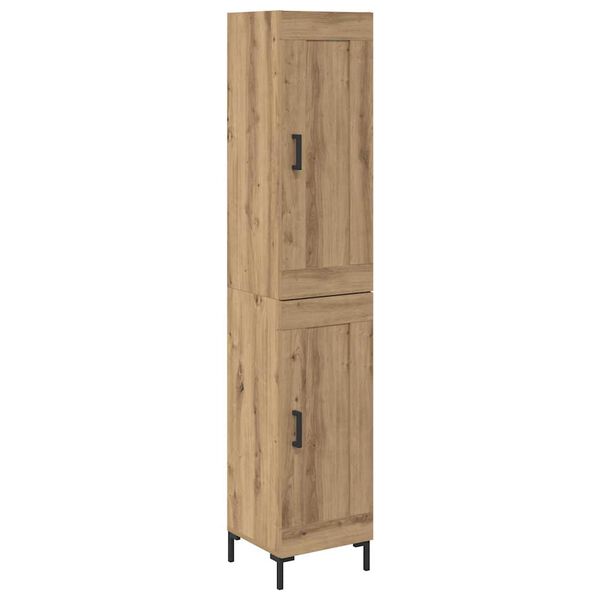 vidaXL Highboard Remeseln&yacute; dub 34,5 x 34 x 180 cm Kompozitn&eacute; drevo