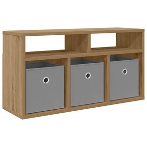 vidaXL N&iacute;zka skriňa so z&aacute;suvkou Remeseln&yacute; dub 72 x 22,5 x 38 cm