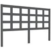 vidaXL Čelo postele siv&eacute; 156x4x100 cm mas&iacute;vna borovica