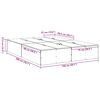 vidaXL Rám postele s úložným prostorem Dymová dub 150 x 200 cm