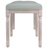 vidaXL Lavička bledosiv&aacute; 110x40x49 cm zamat