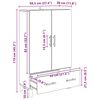 vidaXL Highboard Remeseln&yacute; dub 69,5 x 30 x 115 cm Kompozitn&eacute; drevo