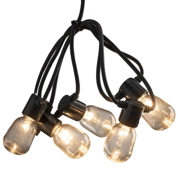 KONSTSMIDE P&aacute;rty svetl&aacute; s 20 č&iacute;rymi ov&aacute;lnymi lampami tepl&eacute; svetlo