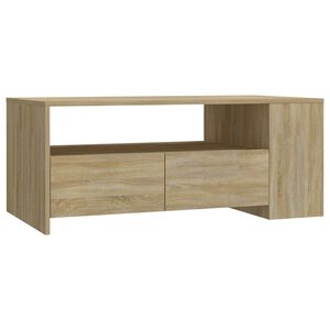 vidaXL Konferenčn&yacute; stol&iacute;k dub sonoma 102x55x42 cm kompozitn&eacute; drevo