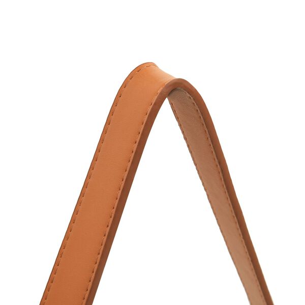 vidaXL Nástenné zrkadlo s popruhom čierne 50 cm