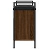 vidaXL Lavička na topánky hnedý dub 65,5x32x57,5 cm kompozitné drevo