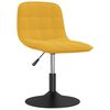 vidaXL Otočn&eacute; jed&aacute;lensk&eacute; stoličky 4 ks horčicovo-žlt&eacute; zamatov&eacute;