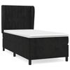 vidaXL Posteľn&yacute; r&aacute;m boxspring s matracom čierny 100x200 cm zamat